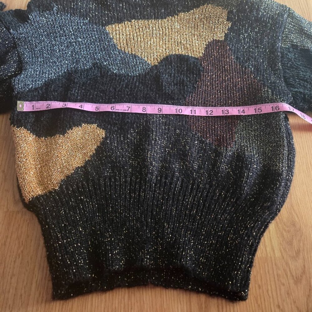 Vintage Liz Claiborne Metallic Turtleneck Sweater - Picture 5 of 8